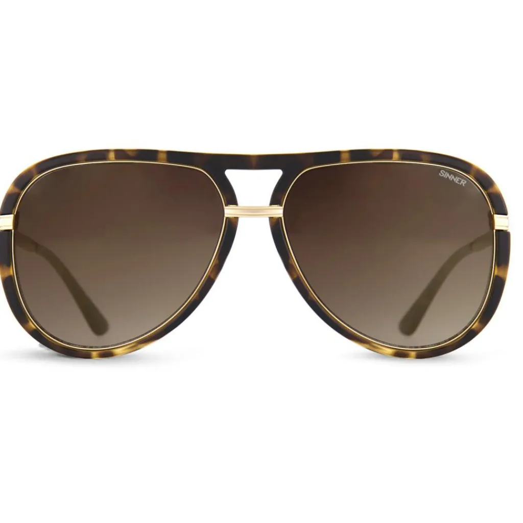 Sinner Milan zonnebril gold mirror gold tortoise< Zonnebrillen