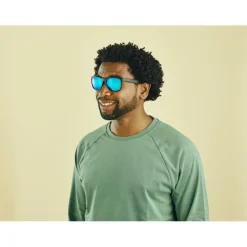 Sinner Rockford zonnebril smoke icy blue oil matte black< Zonnebrillen