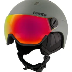 Skihelmen|Wintersport-Sinner TITAN VISOR skihelm matte moss green