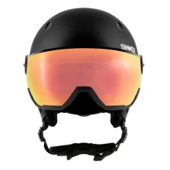 Sinner TITAN VISOR skihelm matte black red< Skihelmen|Wintersport