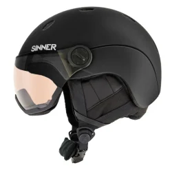 Sinner TITAN VISOR skihelm matte black< Skihelmen|Wintersport