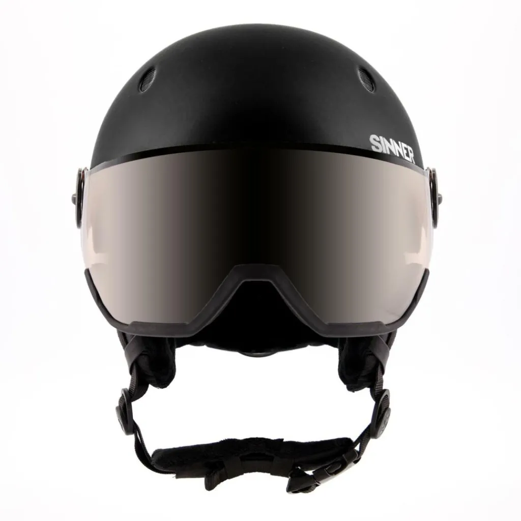 Sinner TITAN VISOR skihelm matte black< Skihelmen|Wintersport