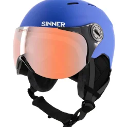 Skihelmen|Wintersport-Sinner TYPHOON VISOR skihelm matte blue