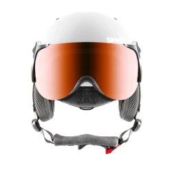 Skihelmen|Wintersport-Sinner TYPHOON VISOR skihelm matte white blue