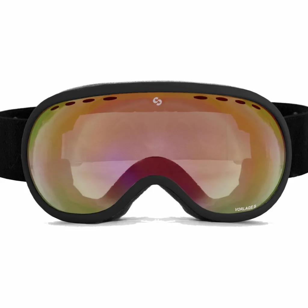 Skibrillen|Wintersport-Sinner VORLAGE S skibril pink SINTRAST matte black