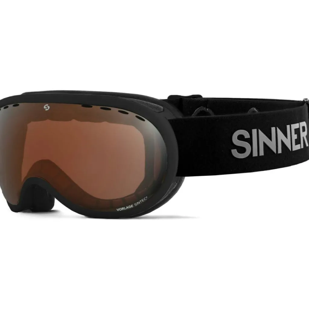 Sinner VORLAGE skibril double orange SINTEC matte black< Skibrillen|Wintersport