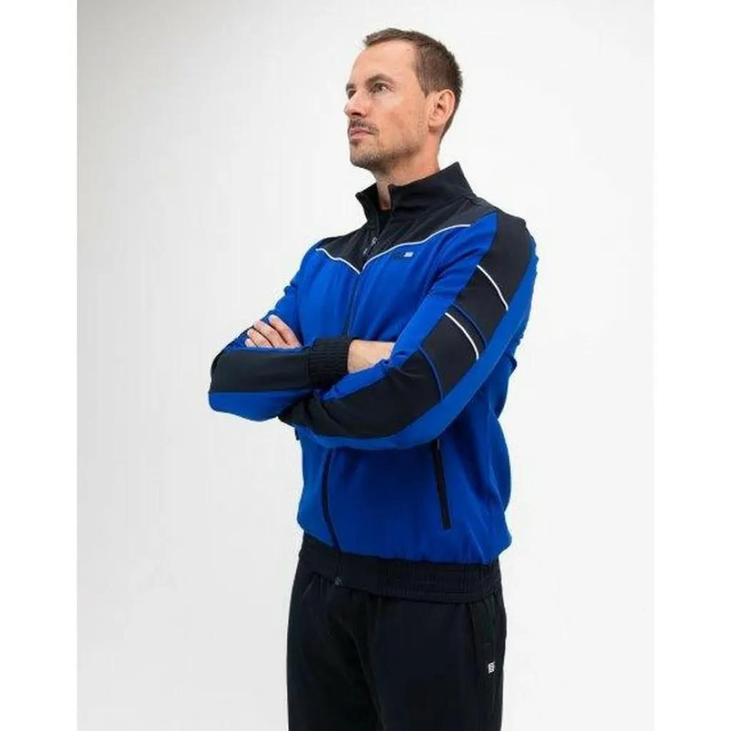 Sjeng Sports  Alistar trainingsjack heren blue neon< Tenniskleding