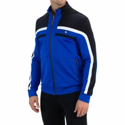 Sjeng Sports Amar trainingsjack heren blue neon< Tenniskleding