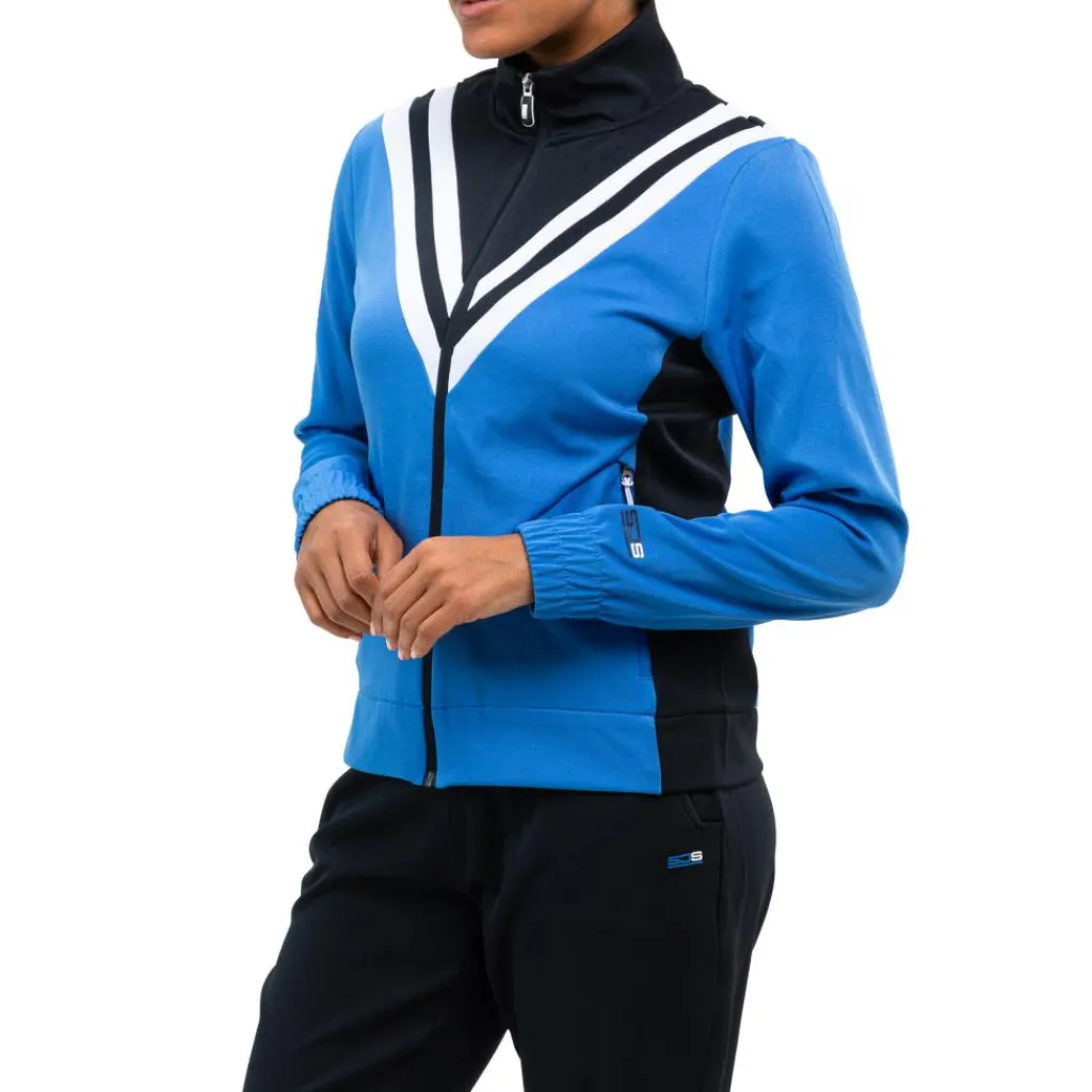 Sjeng Sports Aveli trainingsjack dames palace blue< Tenniskleding