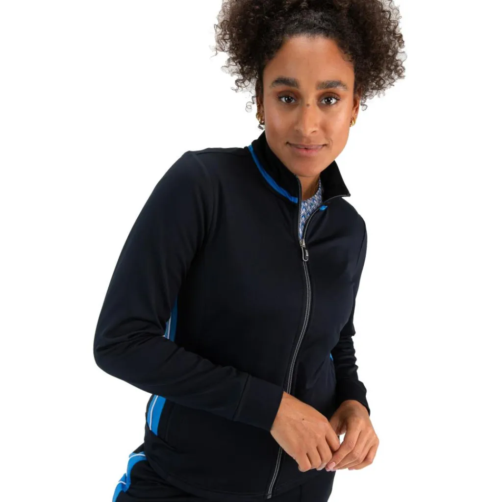 Tenniskleding-Sjeng Sports Ayliz trainingsjack dames dark blue