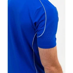 Tenniskleding-Sjeng Sports Brayen tennisshirt heren blue neon
