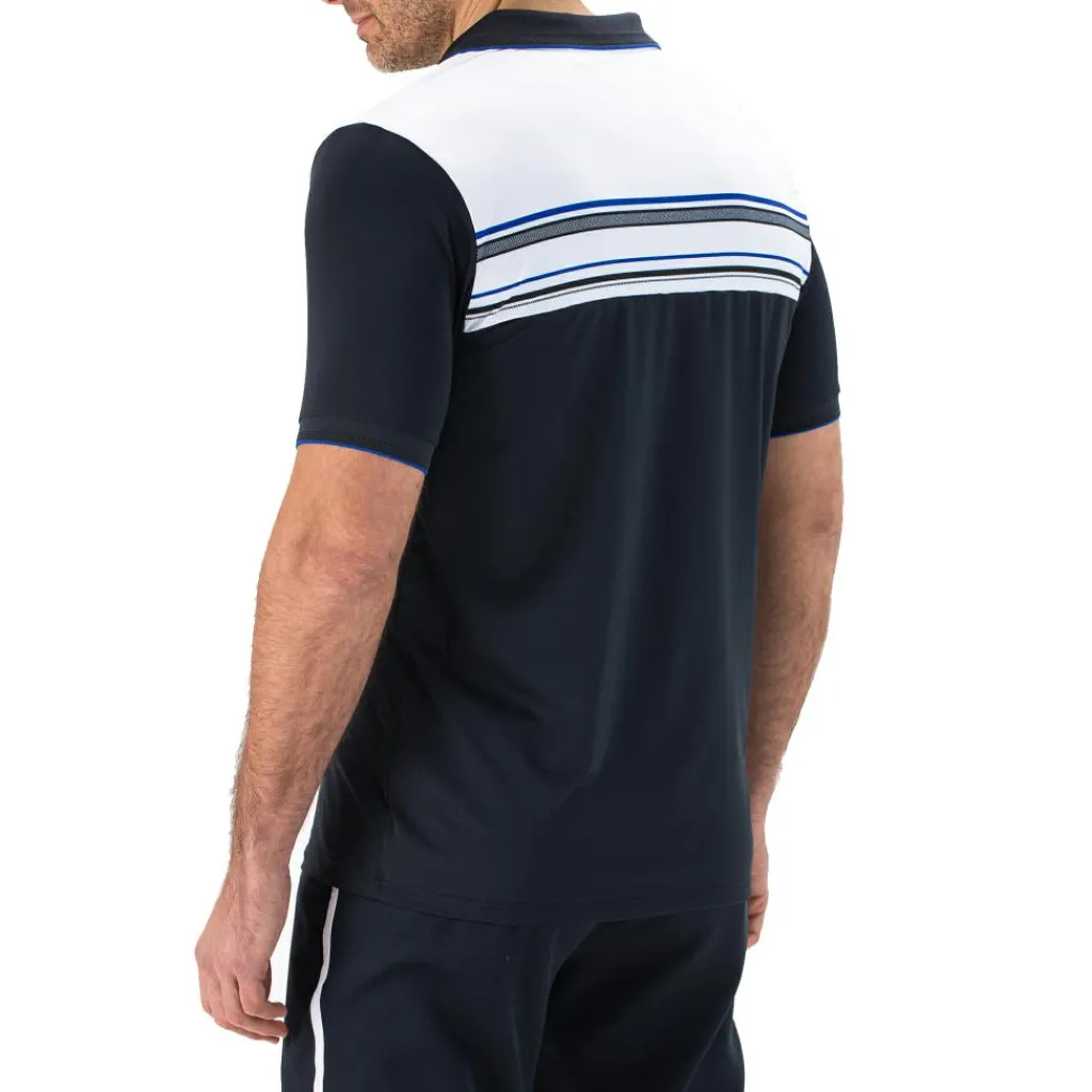 Sjeng Sports Brun tennispolo heren dark blue< Tenniskleding