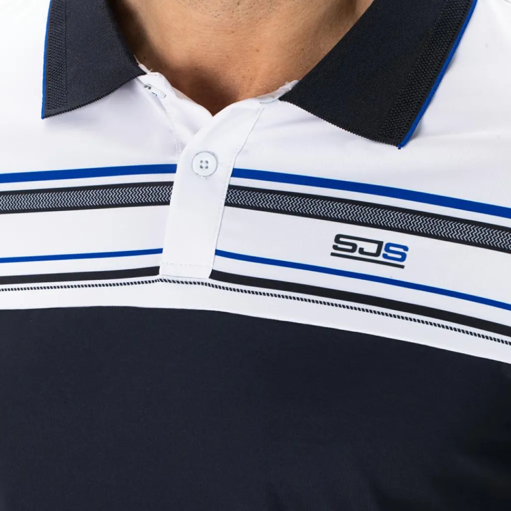 Sjeng Sports Brun tennispolo heren dark blue< Tenniskleding