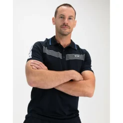 Sjeng Sports  Celio tennispolo heren dark blue< Tenniskleding