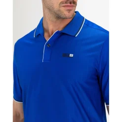 Sjeng Sports  Cense tennispolo heren blue neon< Tenniskleding