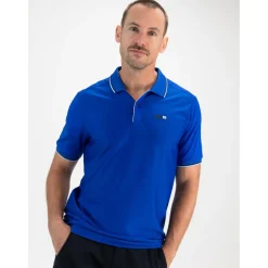 Sjeng Sports  Cense tennispolo heren blue neon< Tenniskleding