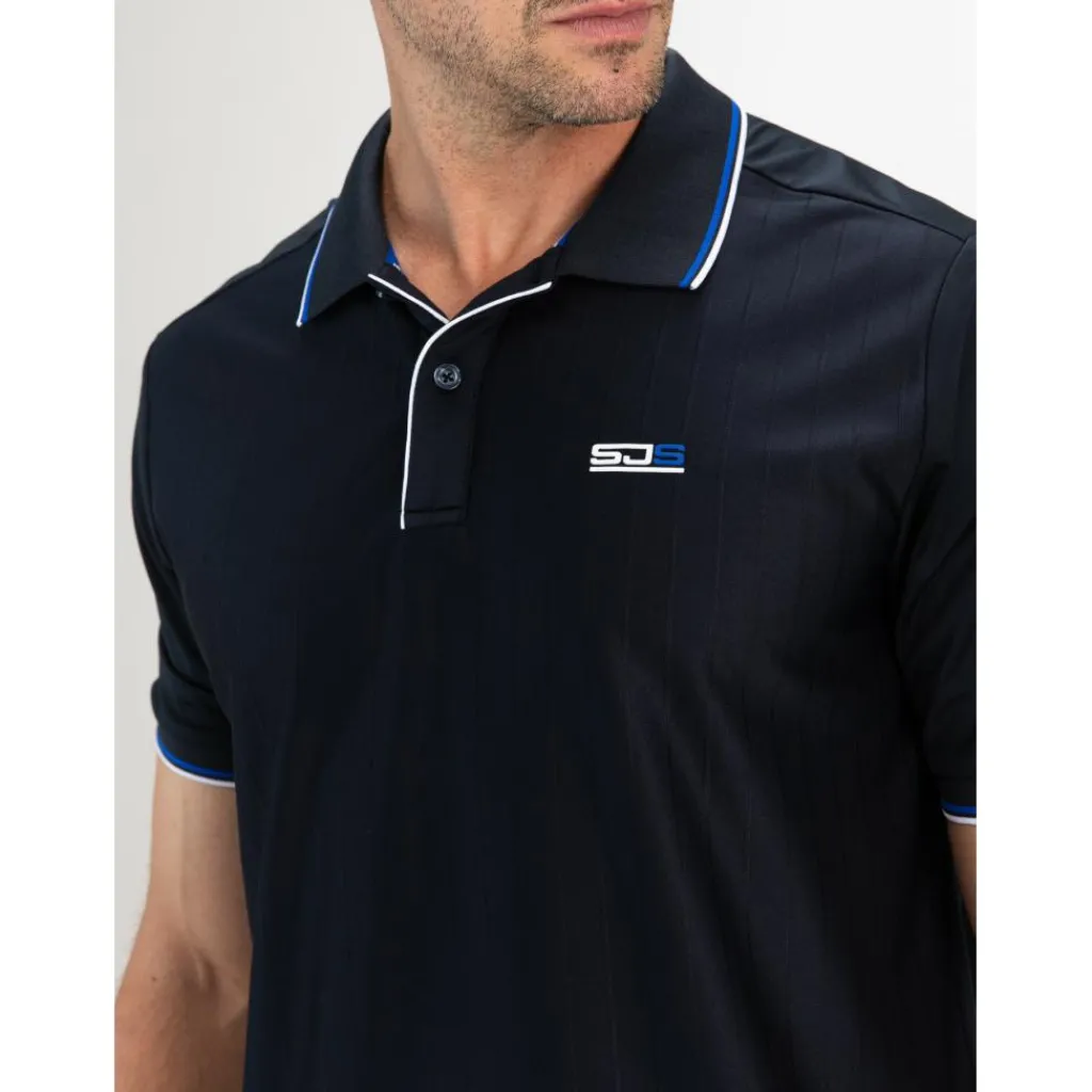 Sjeng Sports Cense tennispolo heren dark blue< Tenniskleding