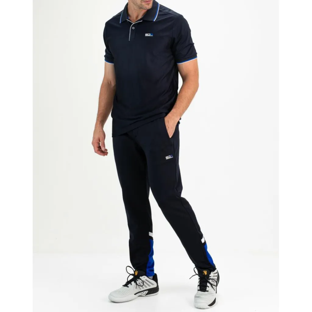 Sjeng Sports Cense tennispolo heren dark blue< Tenniskleding