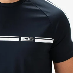 Sjeng Sports  Coster tennisshirt heren dark blue< Tenniskleding