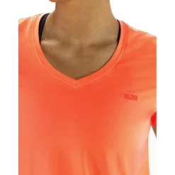 Tenniskleding-Sjeng Sports Ines tennisshirt dames vibrant orange