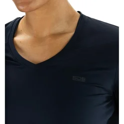 Tenniskleding-Sjeng Sports Ines tennisshirt dames dark blue