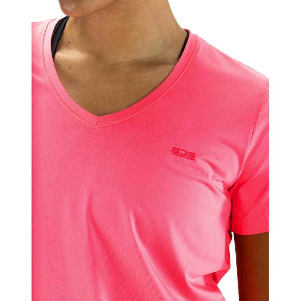 Sjeng Sports Ines tennisshirt dames pink candy< Tenniskleding