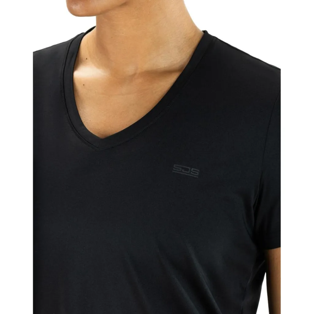 Tenniskleding-Sjeng Sports Ines tennisshirt dames black
