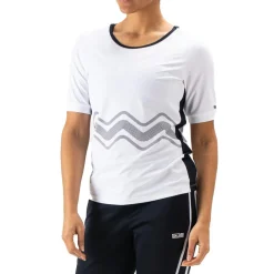 Tenniskleding-Sjeng Sports Ise tennisshirt dames real white
