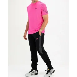Tenniskleding-Sjeng Sports  Sancho tennisshirt heren pink glo
