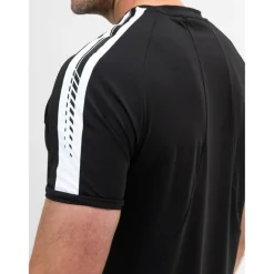 Sjeng Sports  Sinclair tennisshirt heren black melange< Tenniskleding