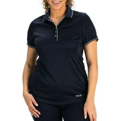 Sjeng Sports Slam plus size tennispolo dames dark blue< Shirts, Polo's & Blouses
