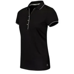 Tenniskleding-Sjeng Sports  Slam tennispolo dames black