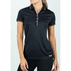 Tenniskleding-Sjeng Sports  Slam tennispolo dames black