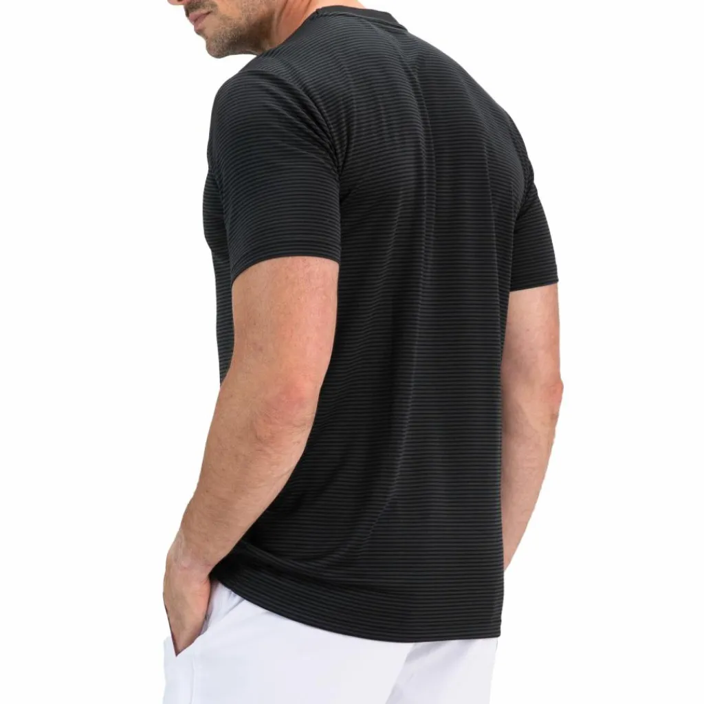 Sjeng Sports Tex tennisshirt heren black< Tenniskleding