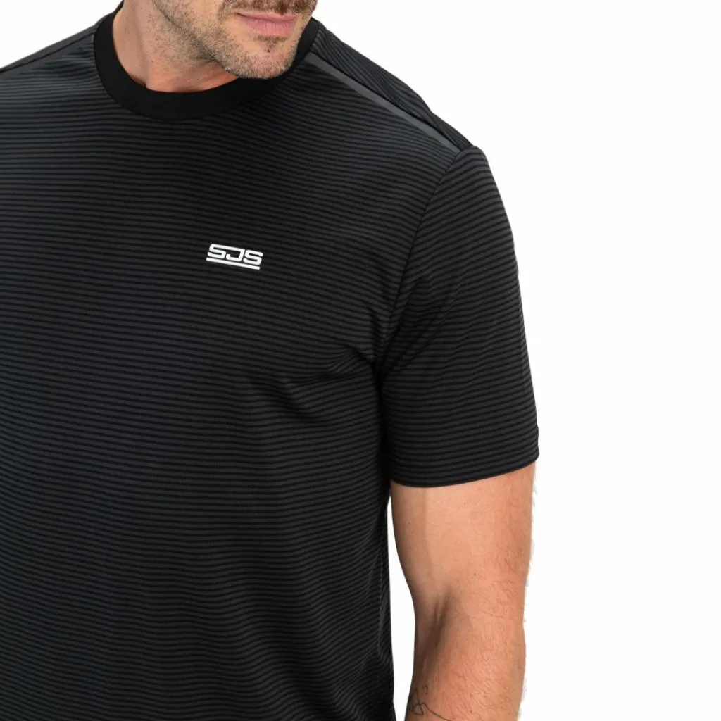 Sjeng Sports Tex tennisshirt heren black< Tenniskleding