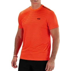 Sjeng Sports Tex tennisshirt heren bright tangerine< Tenniskleding