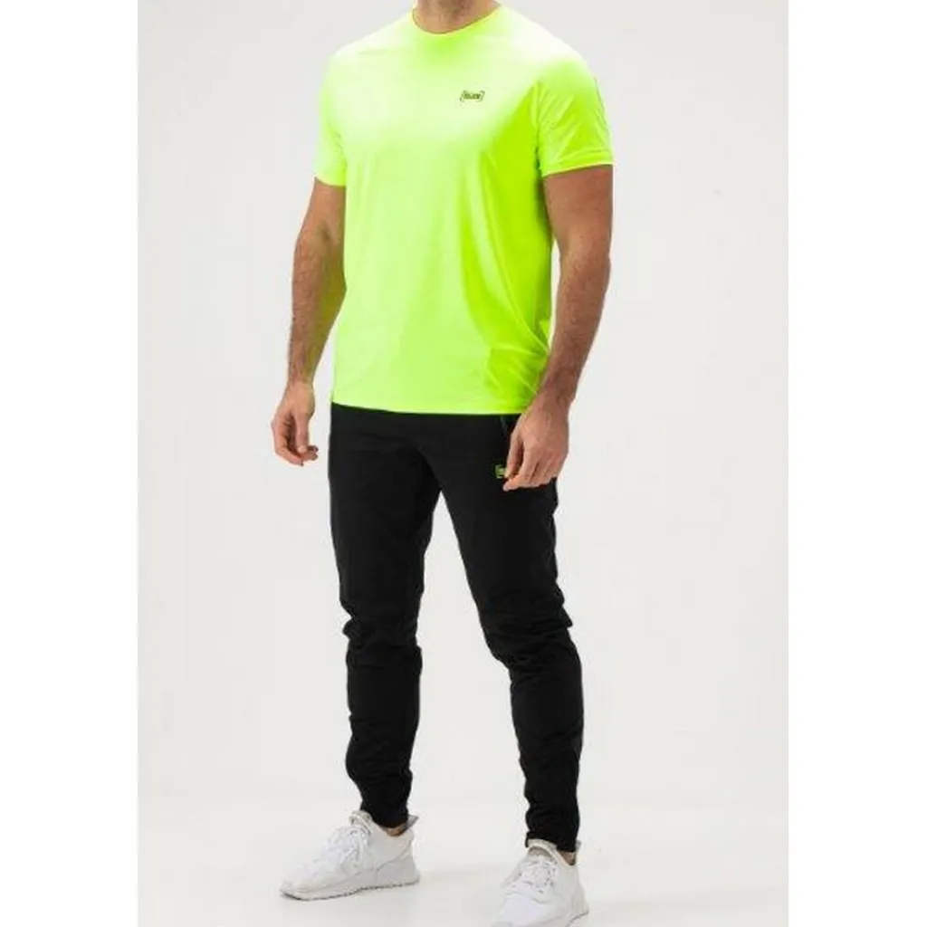 Sjeng Sports Uberto tennisshirt heren acid yellow< Tenniskleding