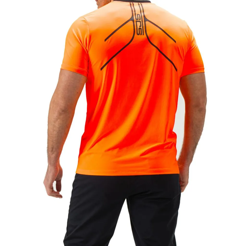 Sportshirt-Sjeng Sports Udolf shirt heren shocking orange