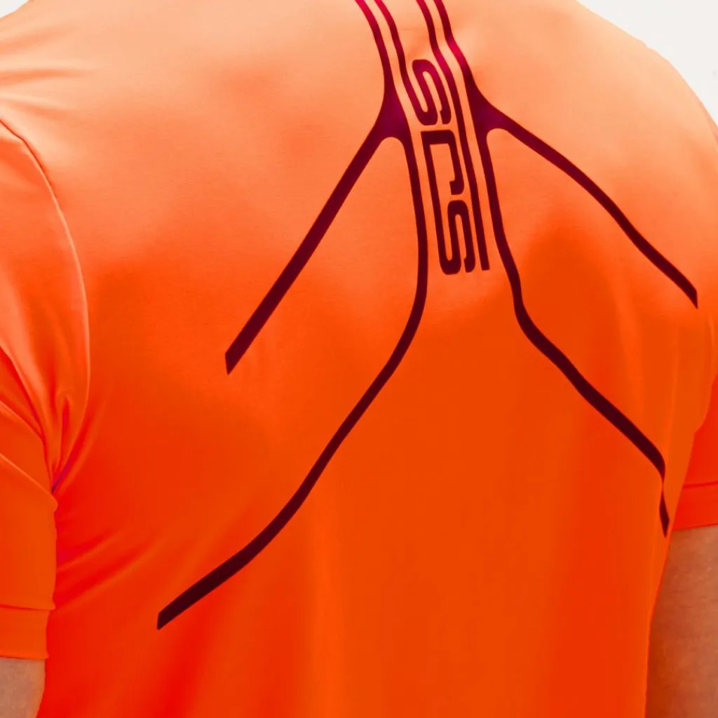 Sportshirt-Sjeng Sports Udolf shirt heren shocking orange