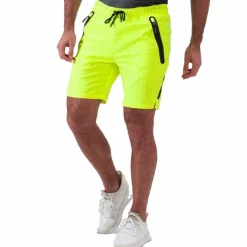 Tenniskleding-Sjeng Sports  Yvor tennisshort heren acid yellow