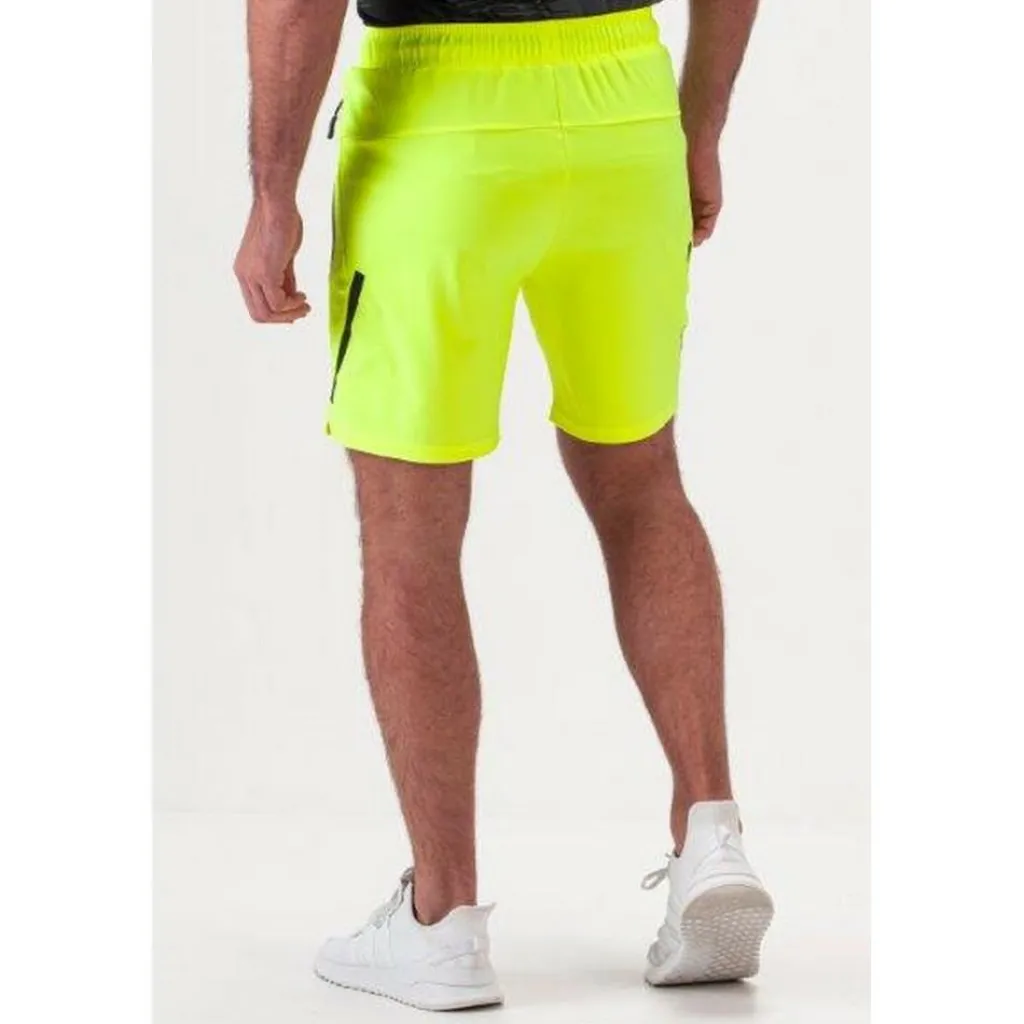 Tenniskleding-Sjeng Sports Yvor tennisshort heren acid yellow