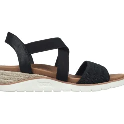 Skechers BOBS Arch Fit Beach Kiss - Boho Beyond sandalen dames black< Sandalen