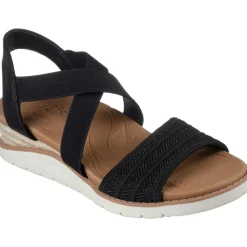 Skechers BOBS Arch Fit Beach Kiss - Boho Beyond sandalen dames black< Sandalen