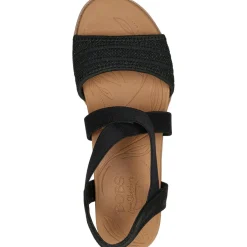 Skechers BOBS Arch Fit Beach Kiss - Boho Beyond sandalen dames black< Sandalen