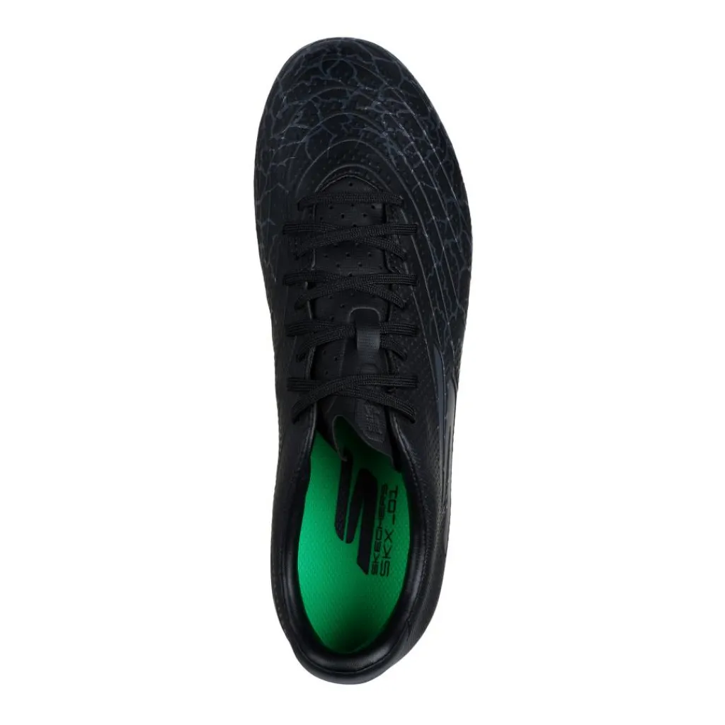 Skechers SKX_1.5 Academy FG voetbalschoenen heren black silver< Voetbalschoenen