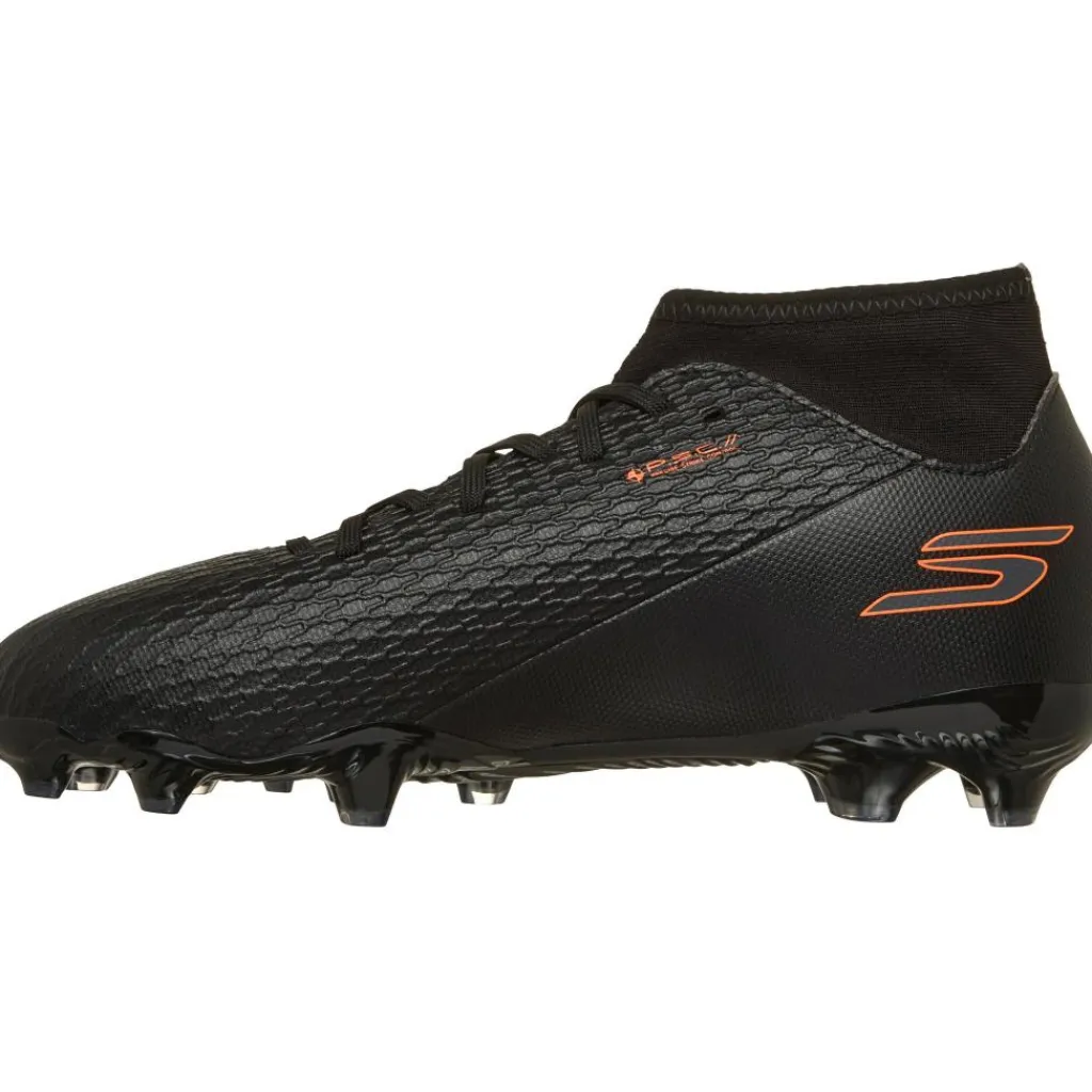 Skechers SKX_2 High MG voetbalschoenen junior black orange< Voetbalschoenen