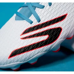 Voetbalschoenen-Skechers SKX_2 High MG voetbalschoenen junior white turquoise pink