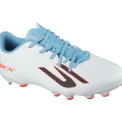 Skechers SKX_2 TD MG voetbalschoenen junior white turquoise pink< Voetbalschoenen