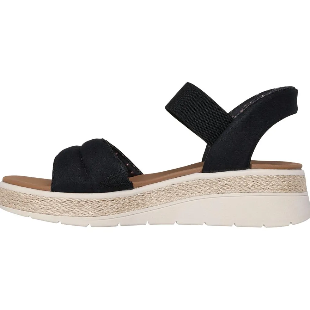 Skechers Slip-ins: BOBS Sun Ray sandalen dames black< Sandalen