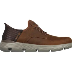 Schoenen-Skechers Slip-ins: Garza - Gervin schoenen heren chocolate dark brown